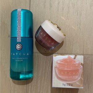 Tatcha Longevity Serum and Kissu Lip Mask Duo
